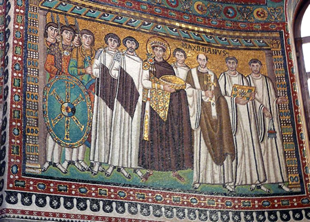 Mosaico bizantina, antes de la crisis iconoclasta.