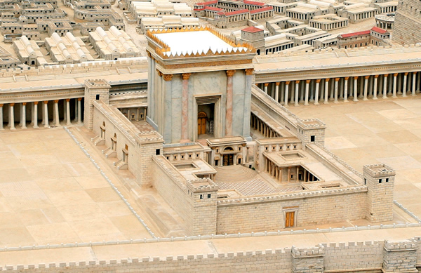 Obra en miniatura del Templo de Salomón.
