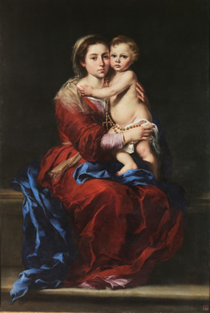 Murillo, cronista de la España del XVII Murillo-virgen-rosario