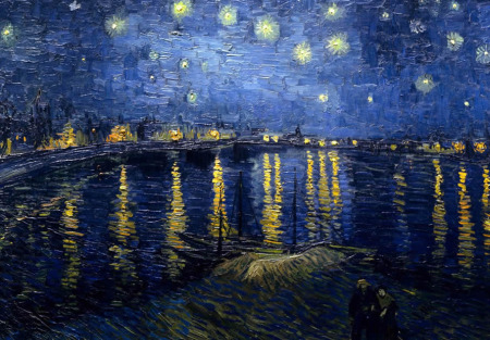 Vincent van Gogh el pintor atormentado e incomprendido Noche-estrellada-sobre-rodano