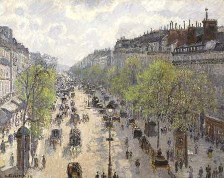 Camille Pissarro, ¿el impresionista que experimentaba demasiado? Boulevard-montmartre-primavera-pissarro