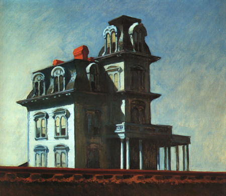 Edward Hopper, obras realistas, pintor estadounidense Casa-via-tren-hopper