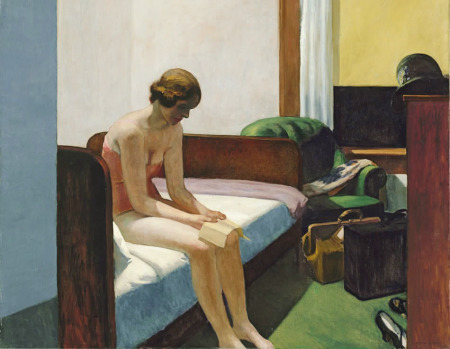 Edward Hopper, obras realistas, pintor estadounidense Habitacion-hotel-hopper