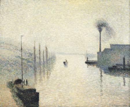 Camille Pissarro, ¿el impresionista que experimentaba demasiado? Isla-lacroix-ruan-c-pissarro-1888