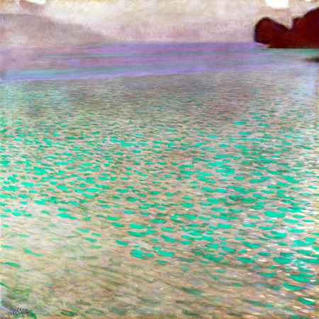 Gustav Klimt, el artista que pintaba con oro Lago-attersee-klimt