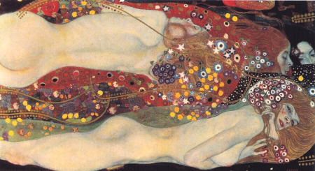 Gustav Klimt, el artista que pintaba con oro Serpientes-agua-2-klimt