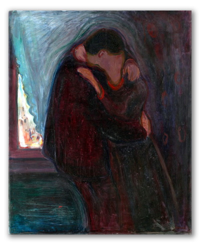 "El beso" de Edvard Munch