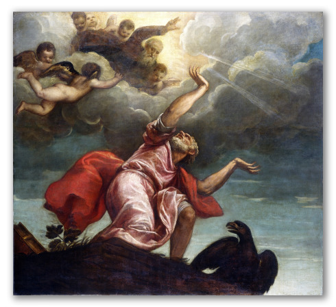 Obra "San Juan Evangelista en Patmos"