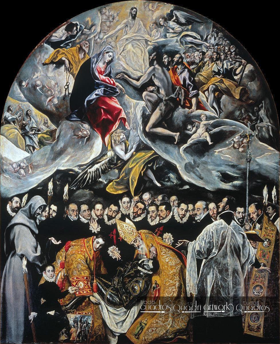 Cuadro "El entierro del conde Orgaz", de El Greco, óleo.