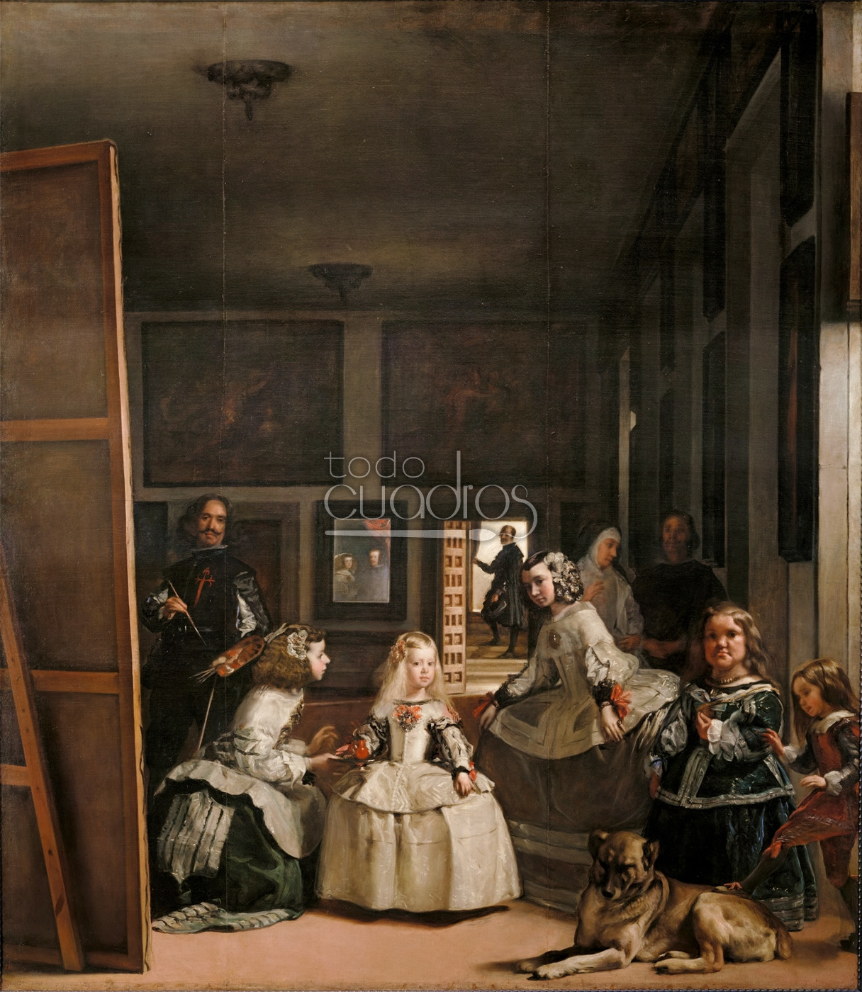 "Las meninas" de Diego Velázquez, óleo sobre